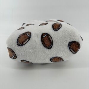 Kids Plush Football Pattern Blanket Cozy Soft Throw 33x33